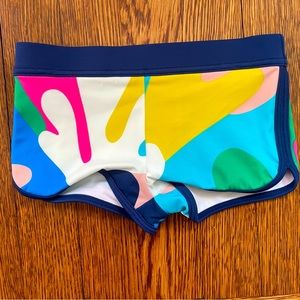 NWOT Boden Patterned Swim Shorts in Multi Coral Camo Size 2-3 Years